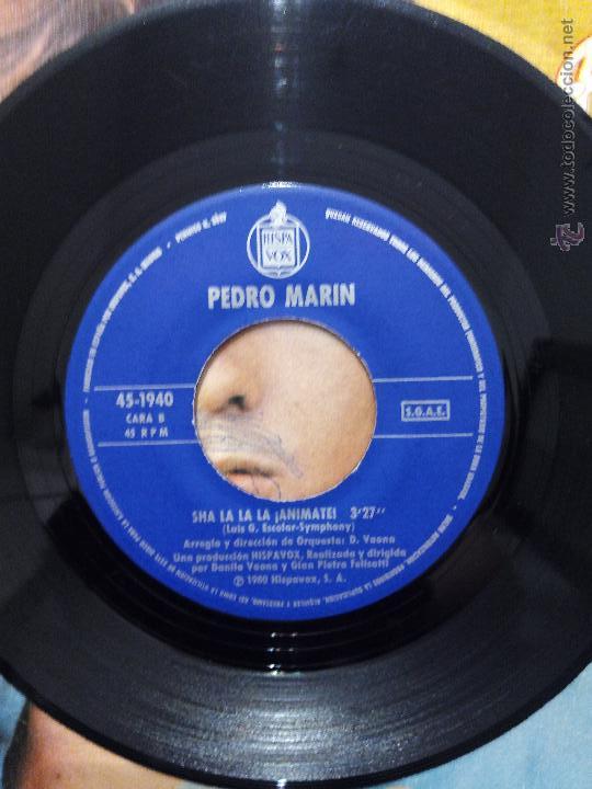 Discos de vinilo: SINGLE PEDRO MAR&Iacute;N - AIRE - SHA LA LA LA &iexcl;ANIMATE! - HISPAVOX 1980. - Foto 4