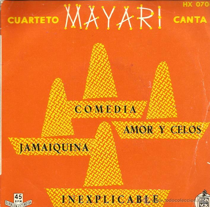 Discos de vinilo: EP CUARTETO MAYARI : COMEDIA +3  ( BOLEROS Y CALYPSO ) - Foto 1