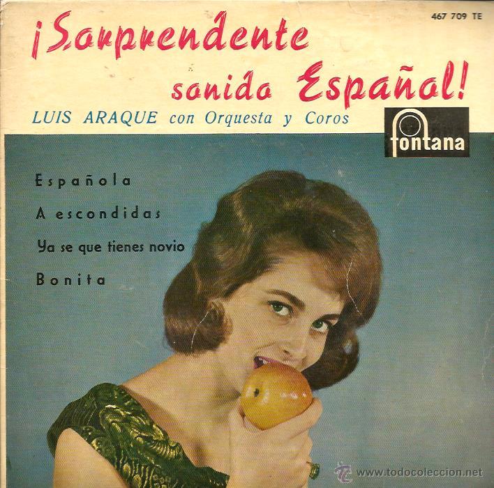 Discos de vinilo: EP LUIS ARAQUE CON ORQUESTA Y COROS : ESPA&Ntilde;OLA + 3 - Foto 1