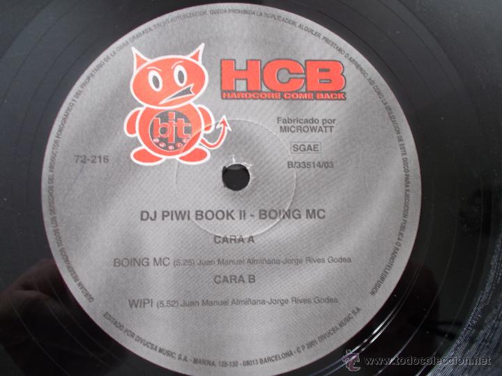 Discos de vinilo: DJ. PIWI. BOING M.C...MAXI 12 - Foto 2