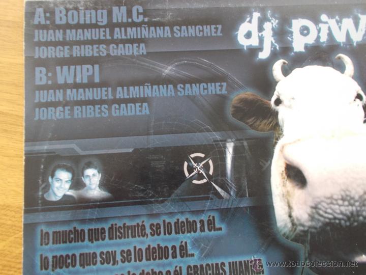 Discos de vinilo: DJ. PIWI. BOING M.C...MAXI 12 - Foto 3