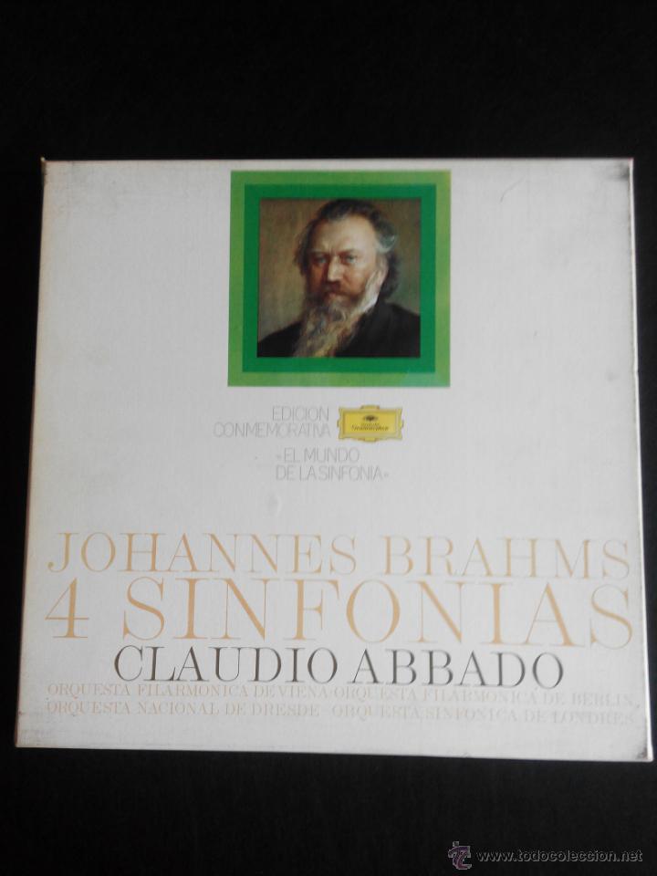 Discos de vinilo: Brahms. Las cuatro sinfonias. Claudio Abbado set - Foto 1
