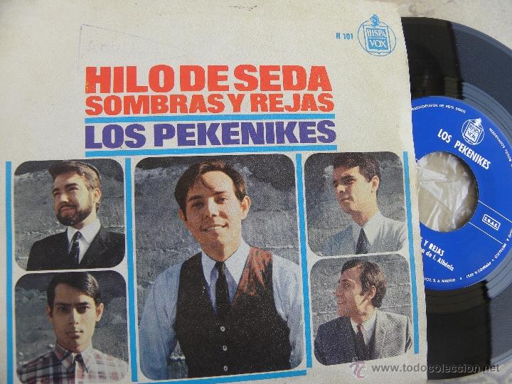 Discos de vinilo: LOS PEKENIKES -HILO DE SEDA -SINGLE 1966 - Foto 1