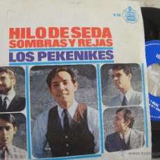Discos de vinilo: LOS PEKENIKES -HILO DE SEDA -SINGLE 1966. Lote 50206362