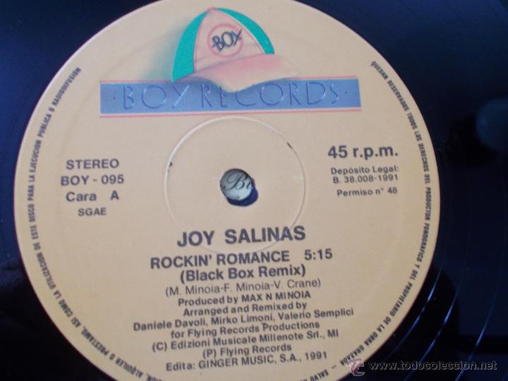 Discos de vinilo: JOY SALINAS. ROCKIN ROMANCE MAXI 12 - Foto 2