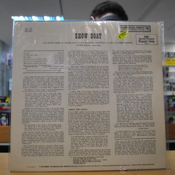 Discos de vinilo: VARIOS - SHOWBOAT - BSO - LP - Foto 2