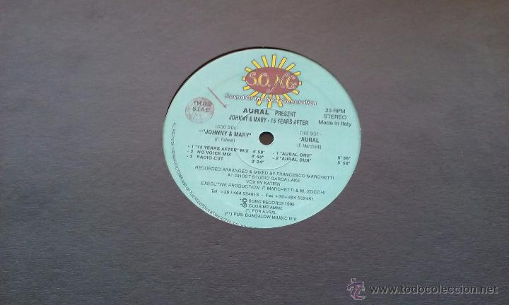 Discos de vinilo: Aural - Johnny & Mary / Aural - 1995 - Foto 1