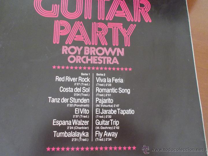 Discos de vinilo: GUITAR PARTY. ROY BROWWN ORCHESTRA - Foto 2