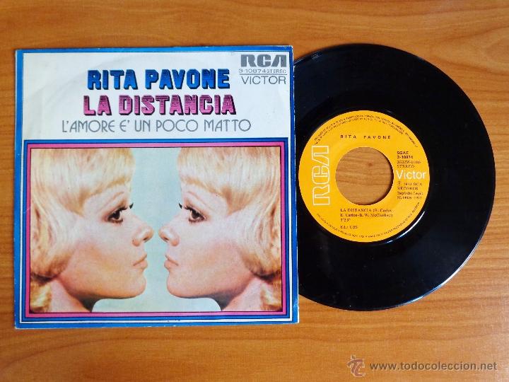 Discos de vinilo: SINGLE VINILO RITA PAVONE - LA DISTANCIA. - Foto 1
