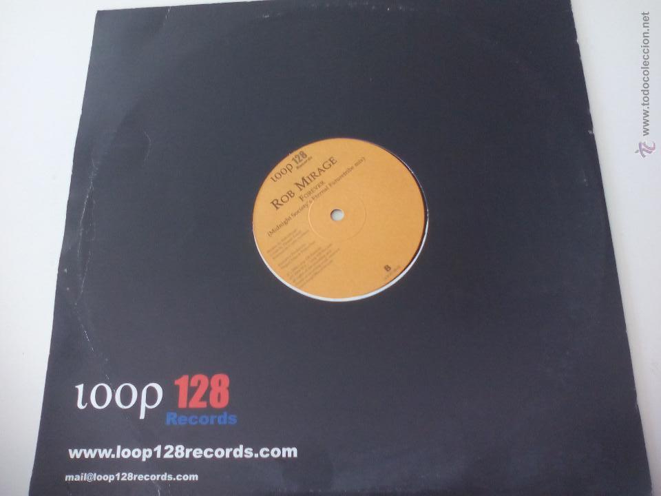 Discos de vinilo: Rob Mirage. Forever. Loop 128 records. 2004 Maxi vinilo - Foto 2