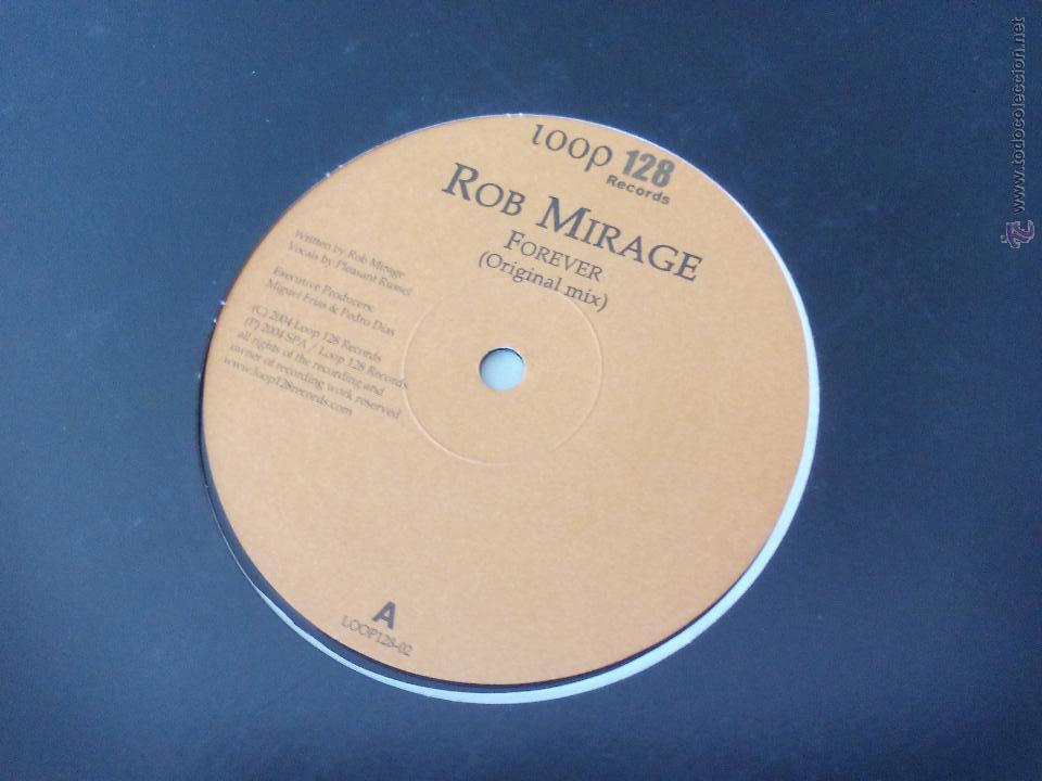 Discos de vinilo: Rob Mirage. Forever. Loop 128 records. 2004 Maxi vinilo - Foto 3