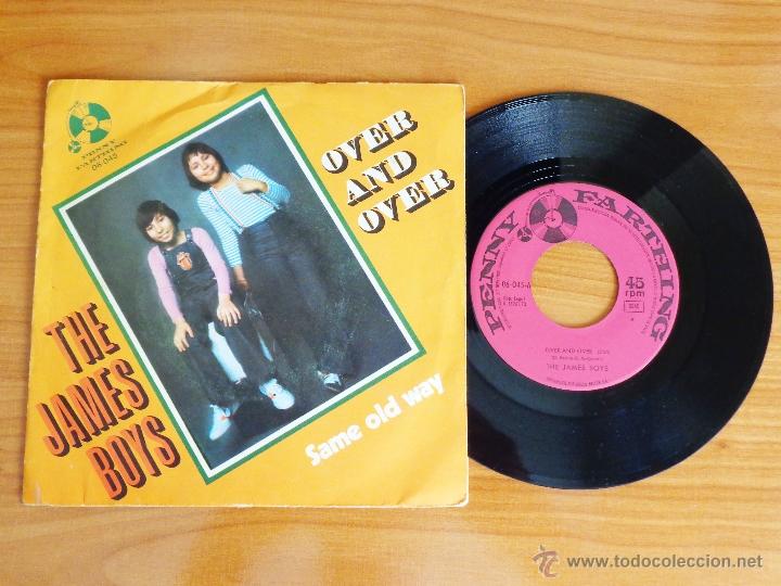 Discos de vinilo: SINGLE VINILO THE JAMES BOYS - OVER AND OVER. - Foto 1