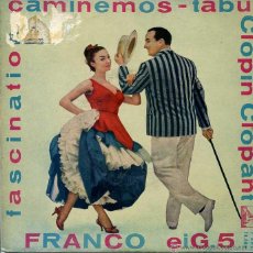 Discos de vinilo: FRANCO EIG 5 / FASCINATION / CAMINEMOS + 2 (EP 1961). Lote 50290915
