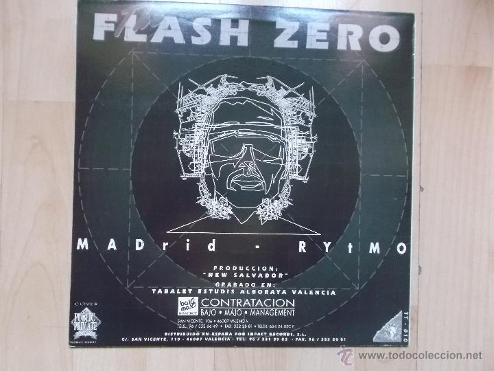 Discos de vinilo: FLASH ZERO - MADRID RYTMO ED LIMITADA IMPACT RECORDS 1990 NUEVO - Foto 2