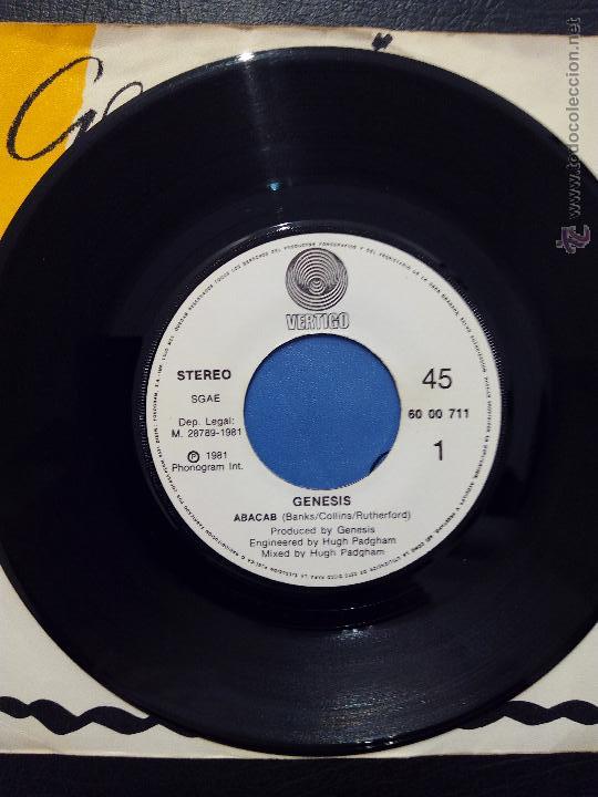 Discos de vinilo: SINGLE GENESIS - ABACAB - ANOTHER RECORD - VERTIGO 1981. - Foto 3