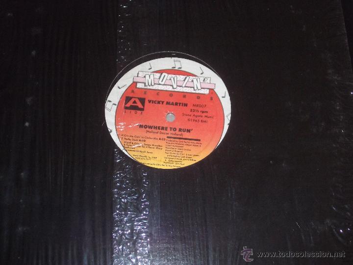 Discos de vinilo: VICKY MARTIN - NOWHERE TO RUN - MAXI - LV - - Foto 1