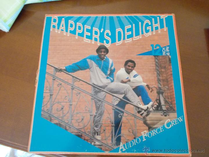 Discos de vinilo: AUDIO FORCE CREW RAPPER&acute;S DELIGHT MAXI 12 - Foto 1
