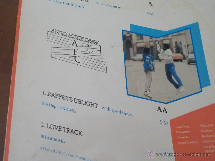 Discos de vinilo: AUDIO FORCE CREW RAPPER&acute;S DELIGHT MAXI 12 - Foto 2