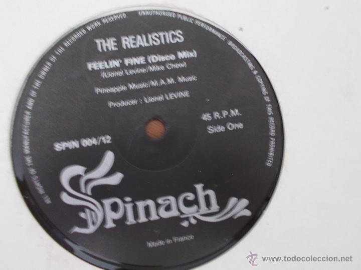 Discos de vinilo: THE REALISTICS.FEELIN&acute;FINE. MAXI 12 - Foto 3