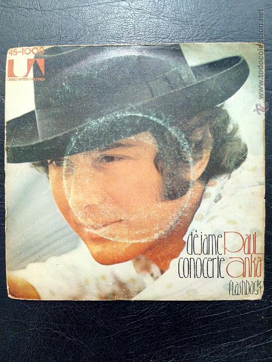 Discos de vinilo: SINGLE  PAUL ANKA - D&Eacute;JAME CONOCERTE - FLASHBACK - HISPAVOX 1973. - Foto 1