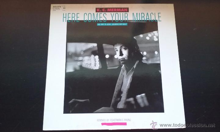Discos de vinilo: K.C. Merman - Here Comes Your Miracle - 1990 - Foto 1