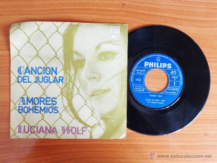 Discos de vinilo: SINGLE VINILO LUCIANA WOLF - CANCI&Oacute;N DEL JUGLAR. - Foto 1