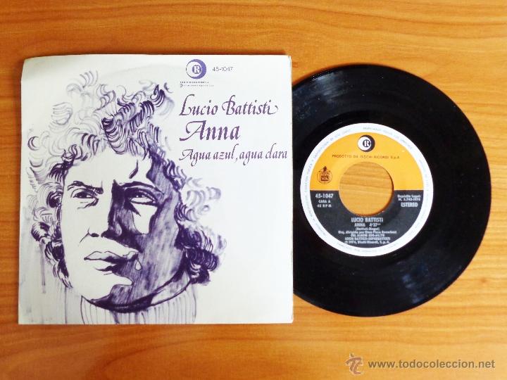 Discos de vinilo: SINGLE VINILO LUCIO BATTISTI - ANNA. - Foto 1