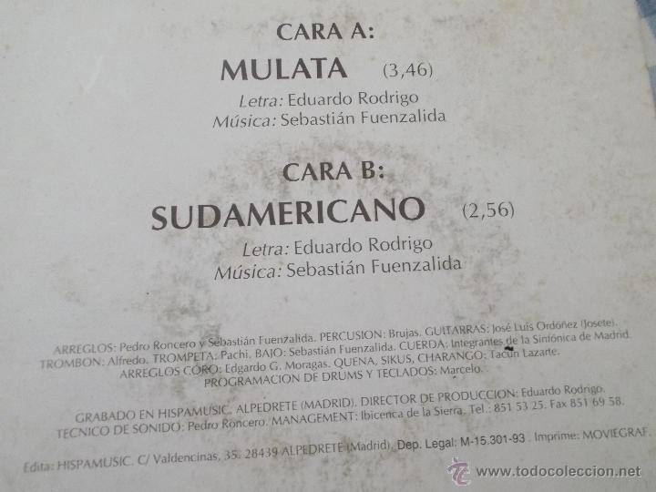 Discos de vinilo: EDUARDO RODRIGO. MULATA. SUDAMERICANO - Foto 2