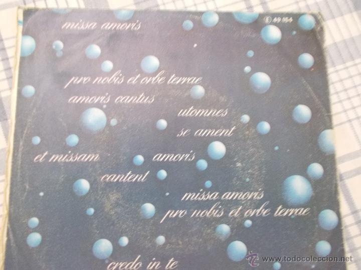 Discos de vinilo: MISSA  AMORIS. - Foto 2