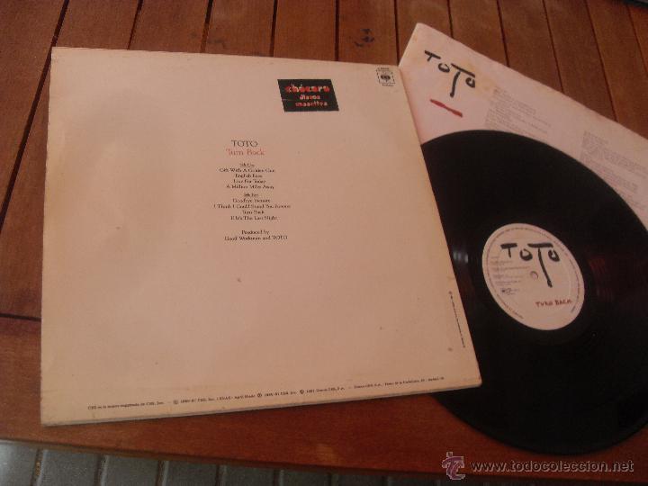Discos de vinilo: TOTO. LP. TURN BACK. MADE IN SPAIN. 1981 - Foto 2