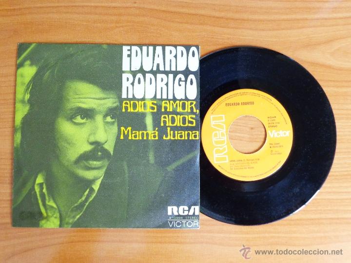 Discos de vinilo: SINGLE VINILO EDUARDO RODRIGO - ADI&Oacute;S AMOR, ADI&Oacute;S. - Foto 1