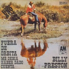 Discos de vinilo: BILLY PRESTON - FUERA DE ORBITA - SINGLE ESPAÑOL DE VINILO