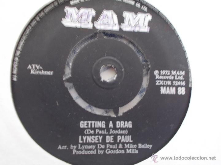 Discos de vinilo: LYNSEY DE PAUL. BRANDY. GETTING A DRAG. - Foto 2