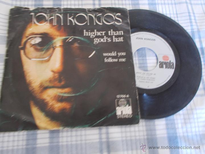 Discos de vinilo: JOHN KONGOS HIGHER THAN GOD&acute;S HAT - Foto 1