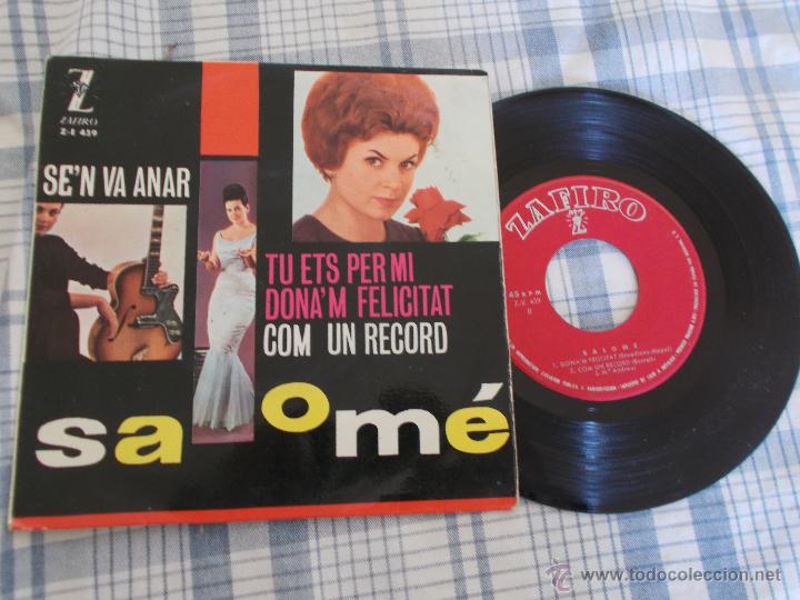 Discos de vinilo: SALOM&Eacute;. EN CATALAN. TU ETS PER MI. - Foto 1