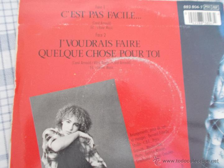 Discos de vinilo: CAROL ARNAULD. C&acute;EST PAS FACILE - Foto 2