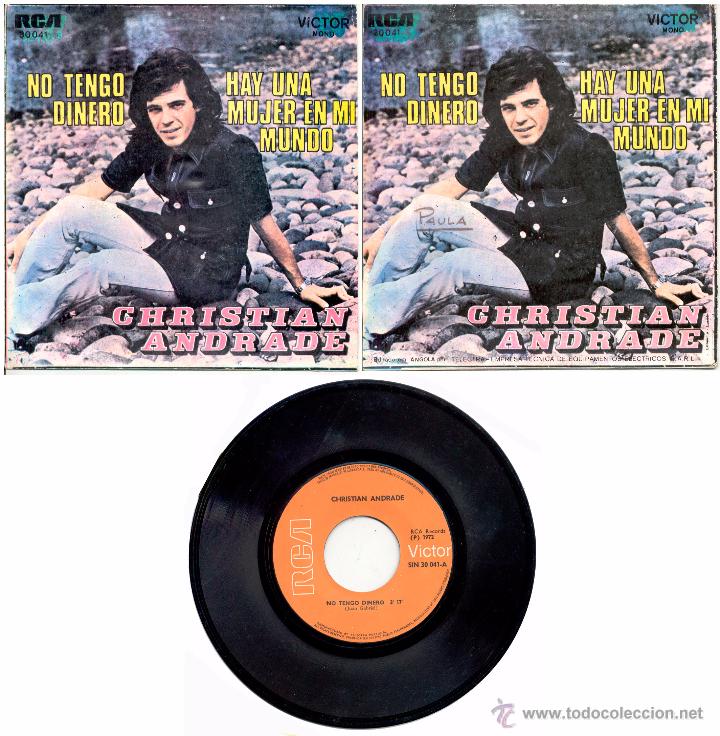 Disques de vinyle: CHRISTIAN ANDRADE NO TENGO DINERO+1 ANGOLA RCA 30041