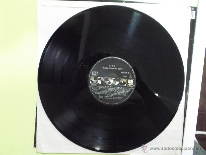 Discos de vinilo: STING - NADA COMO EL SOL -ED ESPA&Ntilde;OLA 1988 - Foto 3