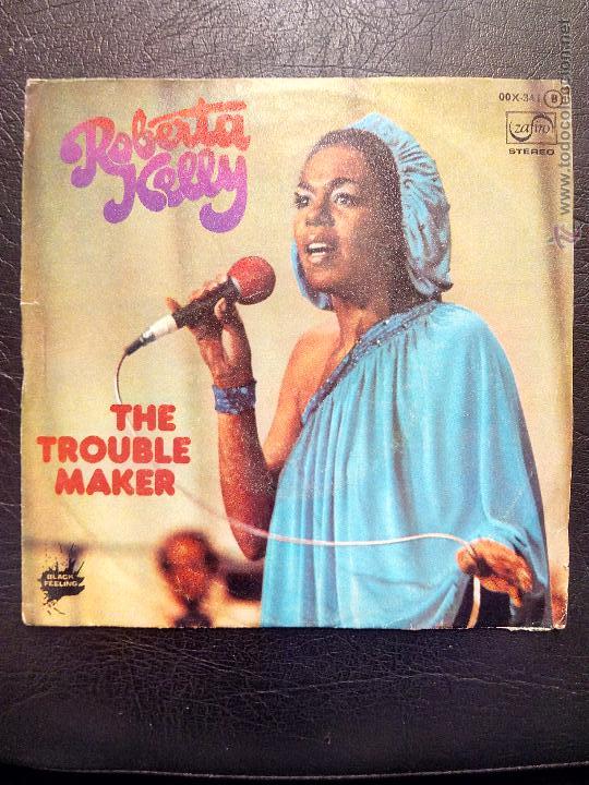 Discos de vinilo: SINGLE ROBERTA KELLY - TROUBLE MAKER - ZAFIRO 1977. - Foto 1