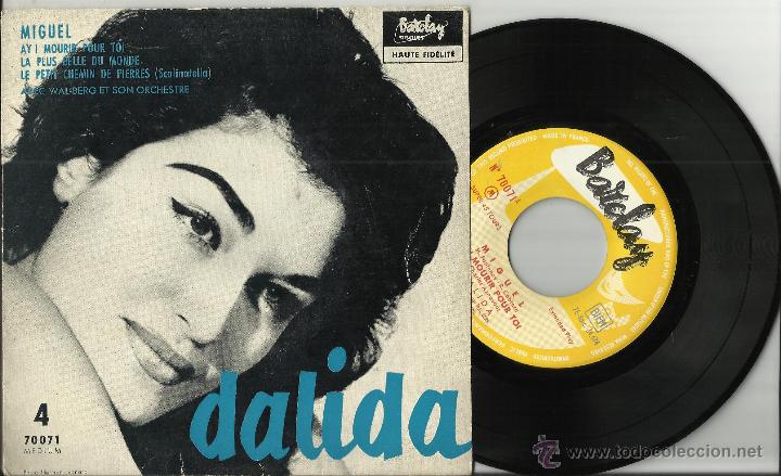 Discos de vinilo: dalida ep miguel + 3.francia - Foto 1
