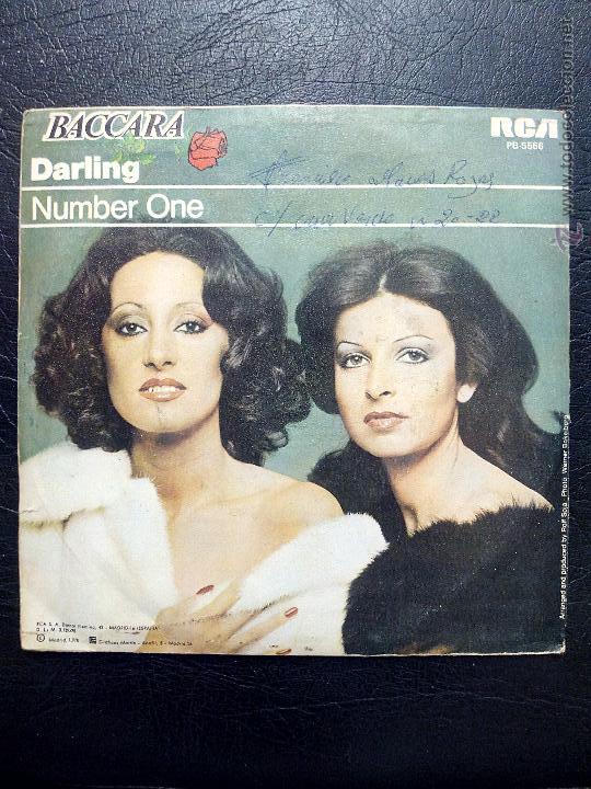 Discos de vinilo: SINGLE BACCARA - DARLING - NUMBER ONE - RCA 1978. - Foto 2