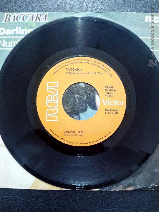 Discos de vinilo: SINGLE BACCARA - DARLING - NUMBER ONE - RCA 1978. - Foto 3