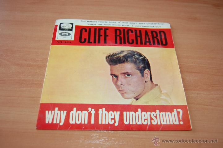 Discos de vinilo: EP DISCO VINILO CLIFF RICHARD WHY DON&acute;T THEY UNDERSTAND? +3 - Foto 1