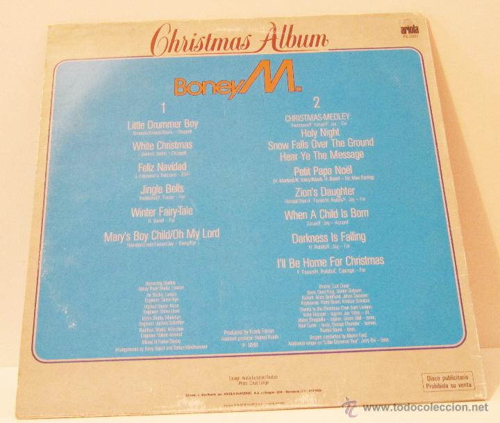 Discos de vinilo: BONEY M CHRISTMAS ALBUM LP PROMOCIONAL ARIOLA 1984 - Foto 2 - 50426494
