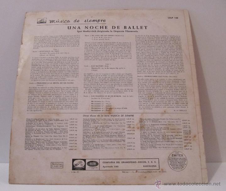 Discos de vinilo: UNA NOCHE DE BALLET IGOR MARKEVITCH EMI 1966 - Foto 2