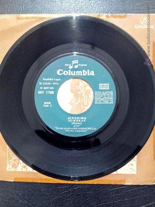 Discos de vinilo: SINGLE JERONIMO - COMPRENSI&Oacute;N - SOMBRAS - COLUMBIA 1971. - Foto 4