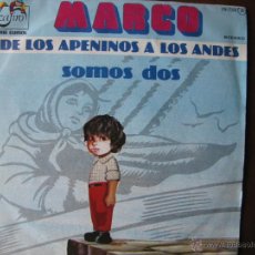 Discos de vinilo: MARCO DE LOS APENINOS A LOS ANDES. SOMOS DOS. 7INCH. ZAFIRO IN-738. 1977.