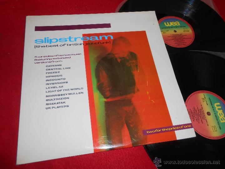 Discos de vinilo: SLIPSTREAM Best british Jazz Funk 2LP 1982 ESPA&Ntilde;A spain INCOGNITO+FREEEZ+LEVEL42+CAYENNE+CENTRAL LIN