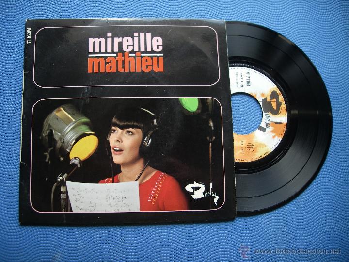 Discos de vinilo: MIRELLE MATHIEU ADIEU A LA NUIT + 3 EP FRANCIA PDELUXE - Foto 1