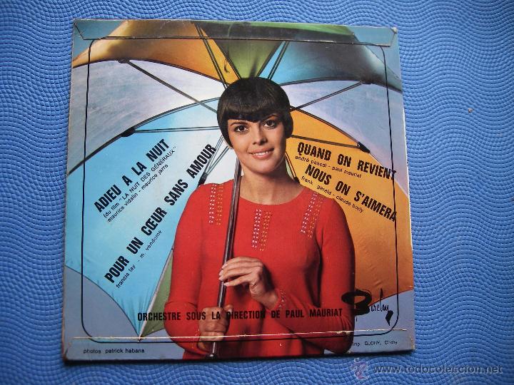 Discos de vinilo: MIRELLE MATHIEU ADIEU A LA NUIT + 3 EP FRANCIA PDELUXE - Foto 2